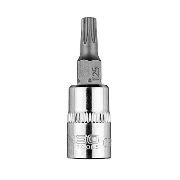 Końcówka TORX TX25 na nasadce 1/4", krótka, 37 mm