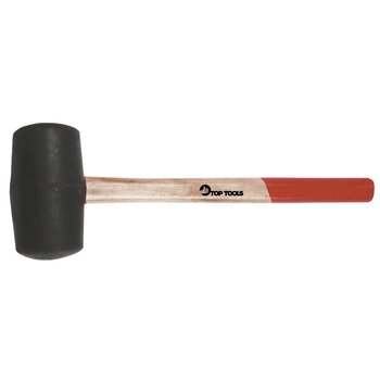 Młotek gumowy 60mm/400 g, trzonek drewniany