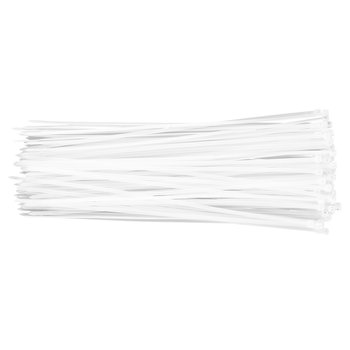 Opaski zaciskowe 3.6 x 300 mm, 100 szt., białe