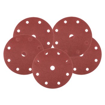 Krążki ścierne 150 mm, P180, 5 szt., z 9 otworami do 04-721
