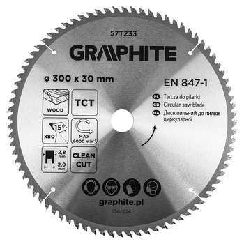 Tarcza do pilarki, widiowa, 300 x 30 mm, 80 zębów