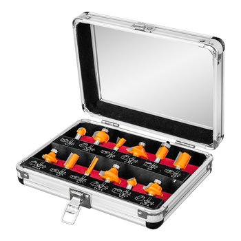 Frezy widiowe, trzpień 8 mm, zestaw 12 szt.