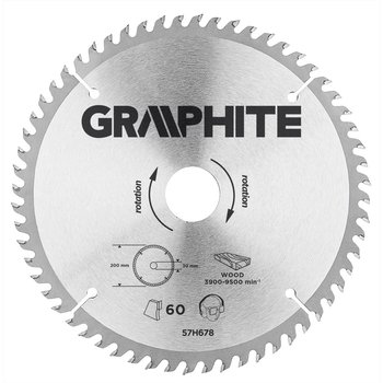 Tarcza do pilarki, widiowa, 200 x 30 mm, 60 zębów