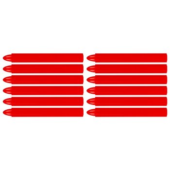 Kreda techniczna do znakowania, czerwona, 12 sztuk