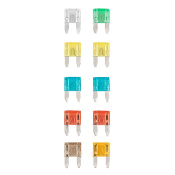 Zestaw bezpieczników samochodowych, 10 sztuk