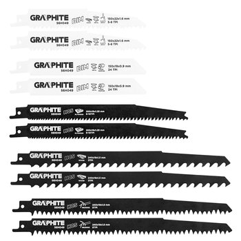 Brzeszczoty do piły szablastej, HCS/BIM, zestaw 10 szt.