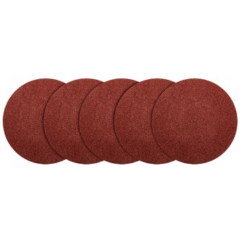 Krążki ścierne na rzep 125 mm, P220, 5 szt., bez otworów