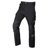 Spodnie robocze Mix&Match, 4 way stretch, czarno-zielone, rozmiar M