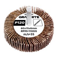 Ściernica listkowa trzpieniowa 60 x 15 x 6 mm, P120