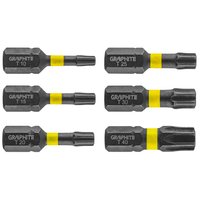 Bity udarowe TX10/15/20/25/30/40 x 25 mm, 6 szt.