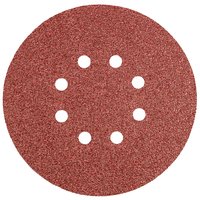 Krążki ścierne 150 mm, K40, 5 szt., z 8 otworami