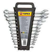 Klucze płasko-oczkowe 6-22 mm, zestaw 12 szt.