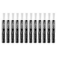 Marker budowlany, biały, permanentny, wodoodporny, olejowy, wielokrotność 12 szt.