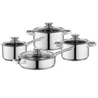 Komplet garnków nierdzewnych Florina Dover 8 elementów
