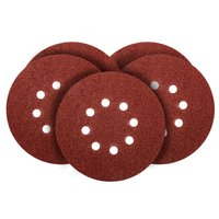 Krążki ścierne 150 mm, K40, 5 szt., z 8 otworami, 65mm