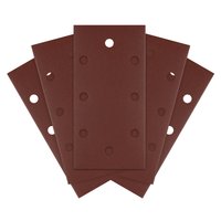 Papiery ścierne na rzep 93 x 185 mm, P180, 5 szt., z 8 otworami