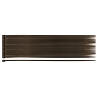 Opaski zaciskowe ogrodowe 2,5 x 200mm, 50 szt., brązowe