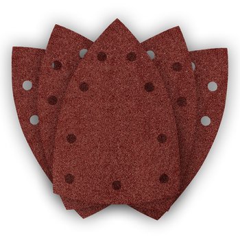 Papiery ścierne na rzep, żelazko 100 x 147 mm, P80, 5 szt., z 9 otworami do 04-623