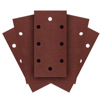 Papiery ścierne na rzep 93 x 185 mm, P120, 5 szt., z 8 otworami