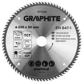 Tarcza do pilarki, widiowa, 230 x 30 mm, 80 zębów