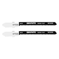 Brzeszczot do wyrzynarki, 12 TPI, HCS, uchwyt typu T, 2 szt., cięcie krzywoliniowe