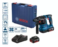 Bosch GBH 185-LI Młot udarowo-obrotowy akumulatorowy SDS plus 18V (2x GBA 18V 4.0Ah, GAL 18V-40)