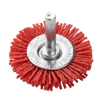 Szczotka nylonowa tarczowa 50 mm, z trzpieniem 6 mm