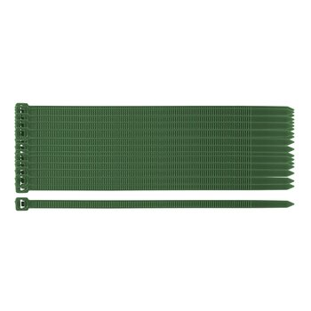 Opaski zaciskowe ogrodowe 4,8 x 160mm, 50 szt., zielone