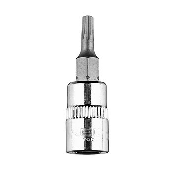 Końcówka TORX TX15 na nasadce 1/4", krótka, 37 mm