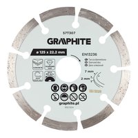 Tarcza diamentowa do cięcia segmentowa, 125 x 22.2 mm, na sucho