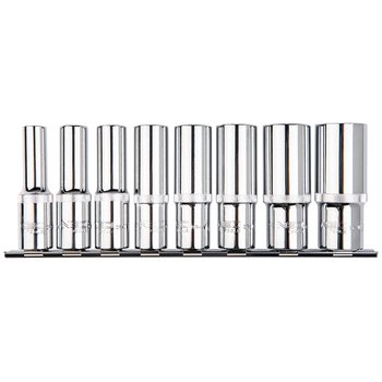 Nasadki Spline 1/2", długie, zestaw 8 szt.