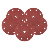 Krążki ścierne 150 mm, P180, 5 szt., z 9 otworami do 04-721