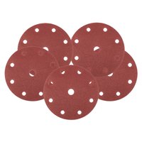 Krążki ścierne 150 mm, P100, 5 szt., z 9 otworami do 04-721
