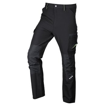 Spodnie robocze Mix&Match, 4 way stretch, czarno-zielone, rozmiar XXXL
