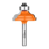 Frez kształtowy z łożyskiem, zaokrąglający, TCT, 32 x 12.9 mm, trzpień 6 mm