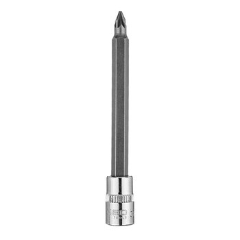 Końcówka wkrętakowa PZ1 na nasadce 1/4", długa, 87 mm