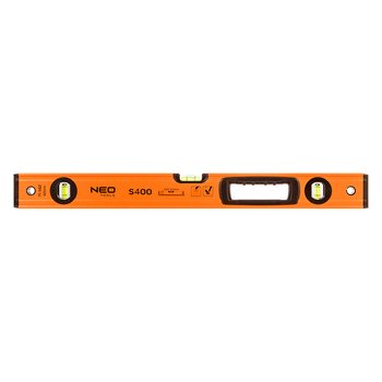 Poziomnica aluminiowa S 400, 3 libelle, uchwyt, 60 cm