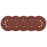 Krążki ścierne na rzep 150 mm, P150, 5 szt., z 8 otworami