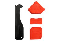 ZESTAW SZPACHELEK DO SILIKONU 4 CZĘŚCI  Z OBCINAKIEM