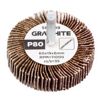 Ściernica listkowa trzpieniowa 60 x 15 x 6 mm, P80
