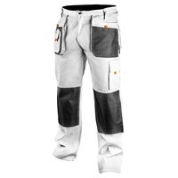 Spodnie robocze, białe, rozmiar XXL/58