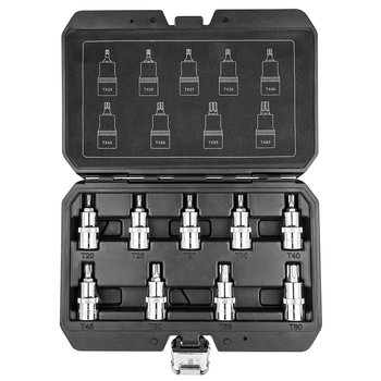 Końcówki Torx na nasadce 55 mm, zestaw 9 szt.