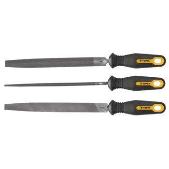 Pilniki do metalu, 200 mm/2, zestaw 3 szt.