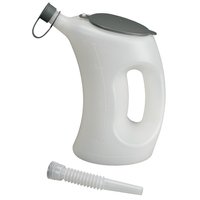 Naczynie pomiarowe z pokrywką-FLA-PE, białe, przezroczyste, 2 l