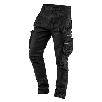 Spodnie robocze 5-kieszeniowe DENIM, czarne, rozmiar XXL