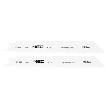 Brzeszczoty do piły szablastej 152 x 19 x 0.9 mm, 14TPI, kpl. 2 szt.