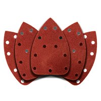 Papier ścierny na rzep delta 140 x 140 x 80 mm, K60, 5 szt., z otworami