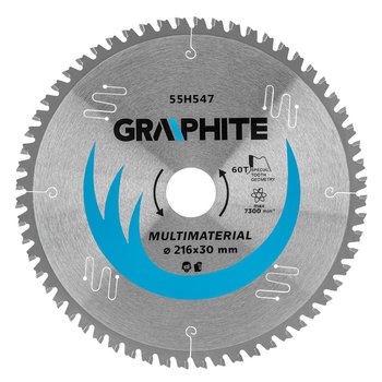 Tarcza do pilarki, widiowa, 216 x 30 mm, 60 zębów, uniwersalna