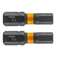 Bity udarowe HEX5 x 25 mm, 2 szt.