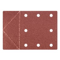 Papier ścierny 115 x 160 mm, otwory, perforacja do odrywania, rzep. K100, 3 szt.